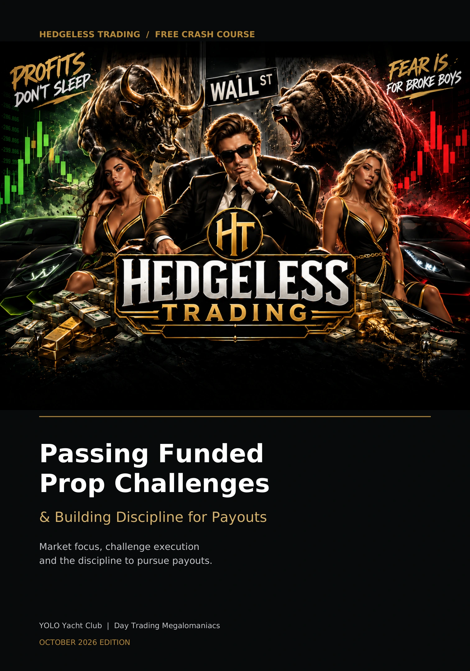 Passing Funded Prop Challenges & Building Discipline for Payouts ebook cover